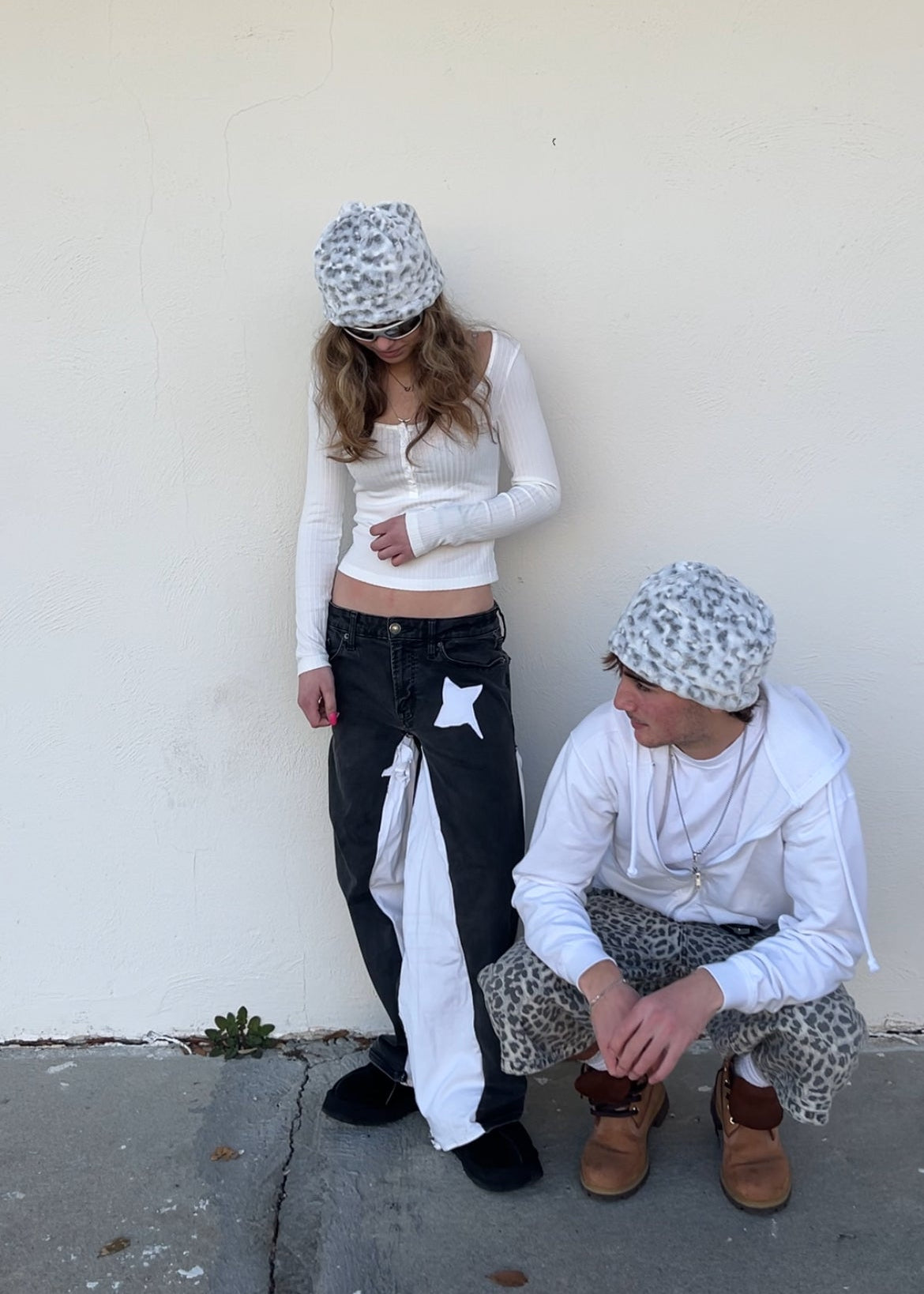 Handmade Snow Leopard Beanie