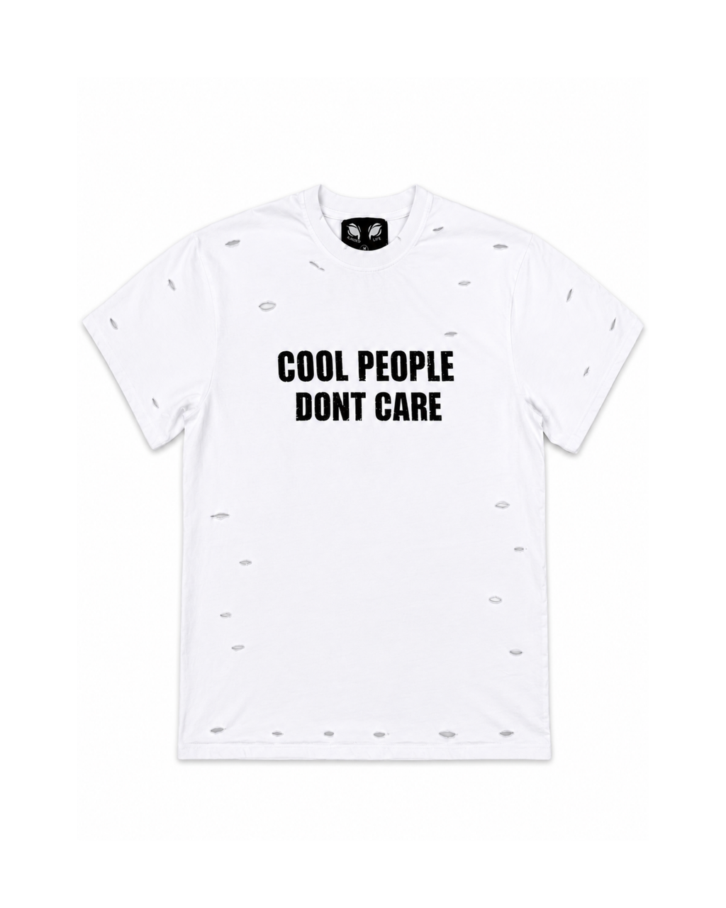 Cool People Don't Care White T