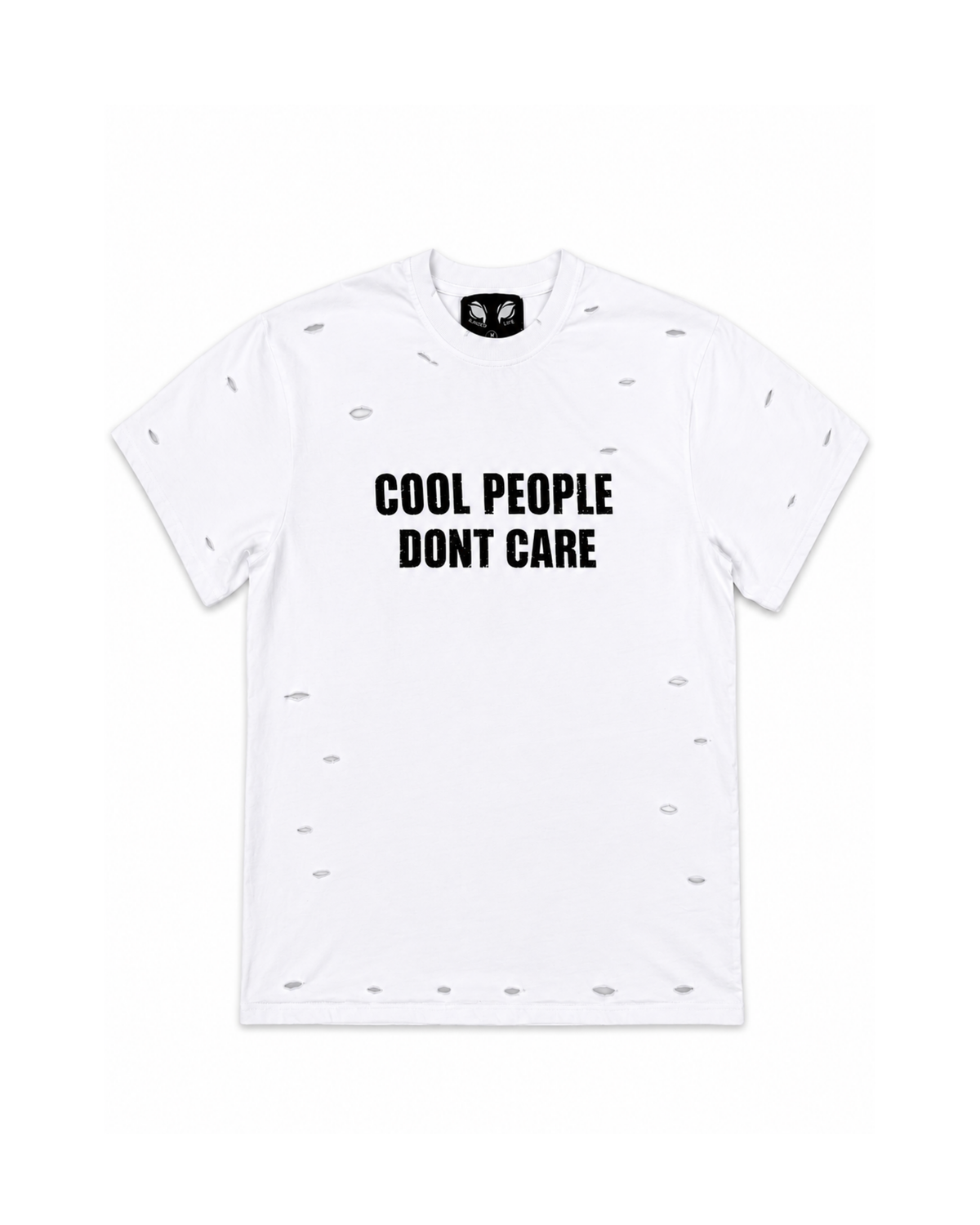 Cool People Don't Care White T